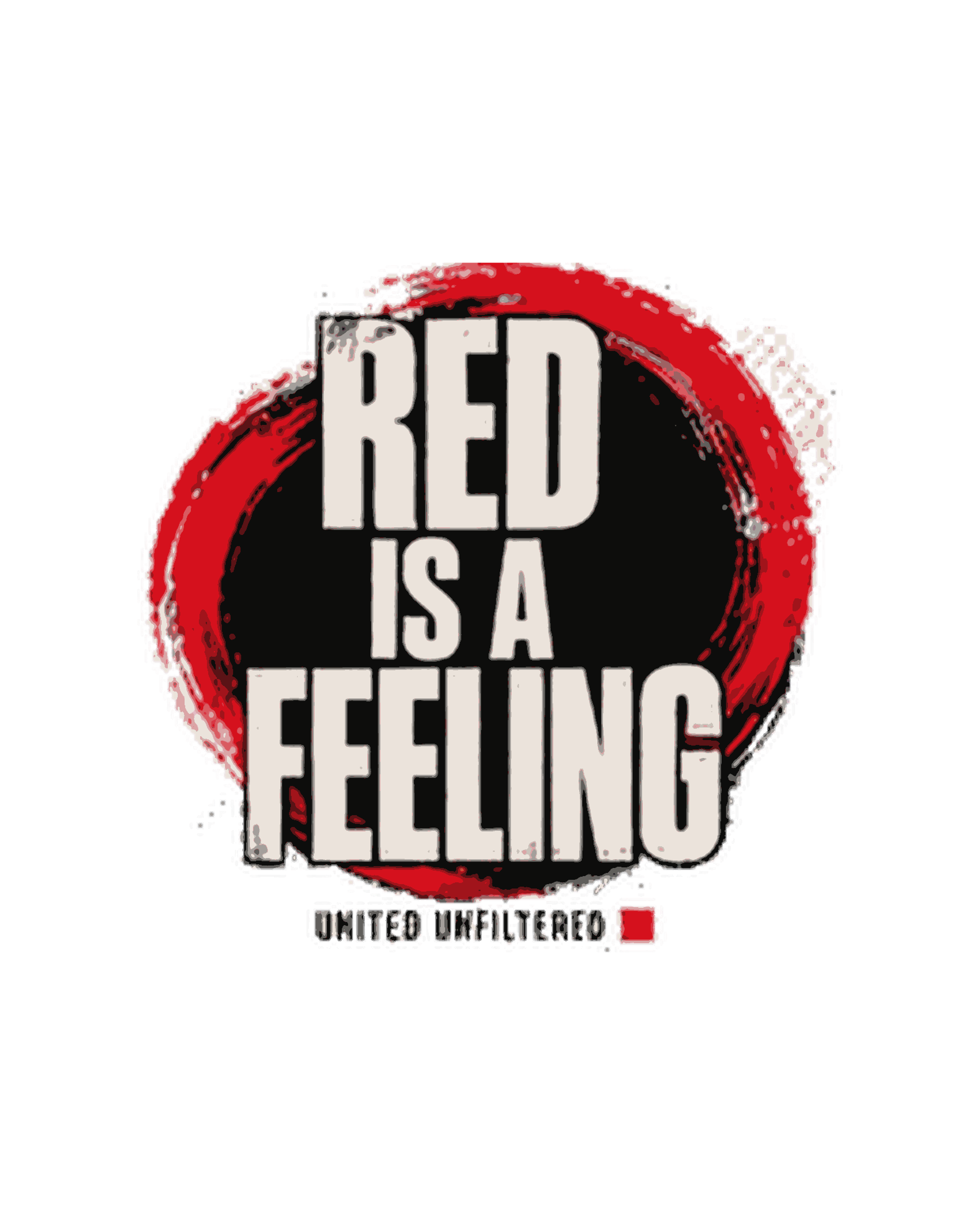 Red Is a Feeling Oversized Tee artwork