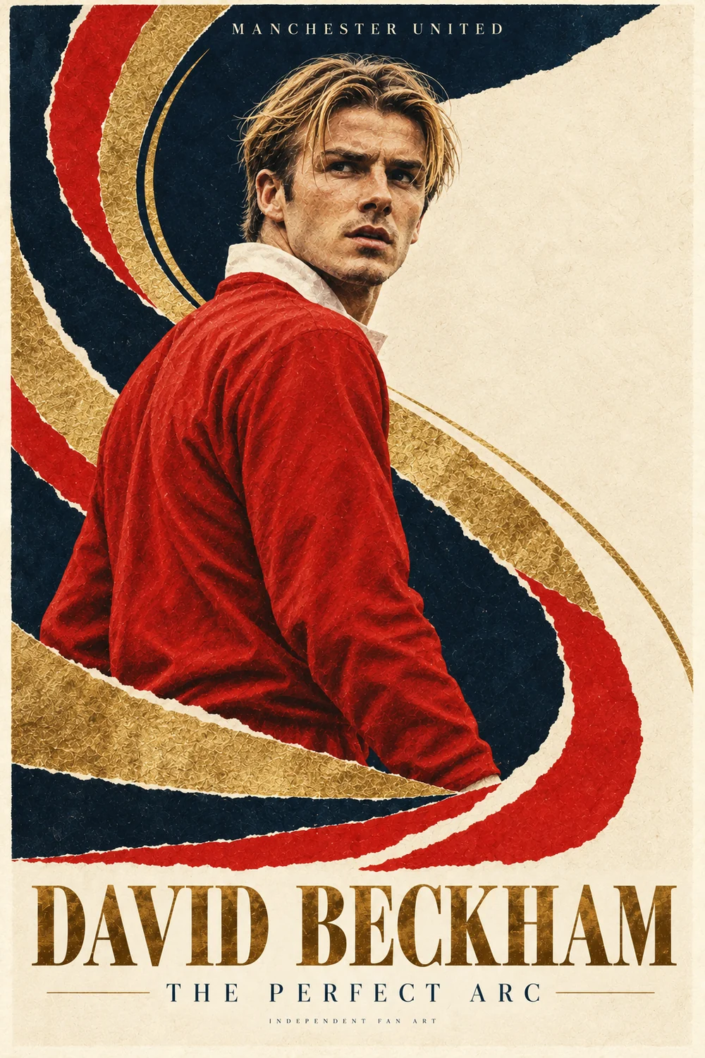 David Beckham — The Perfect Arc poster artwork