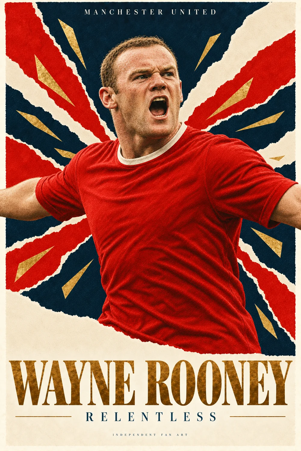 Wayne Rooney — Relentless poster artwork