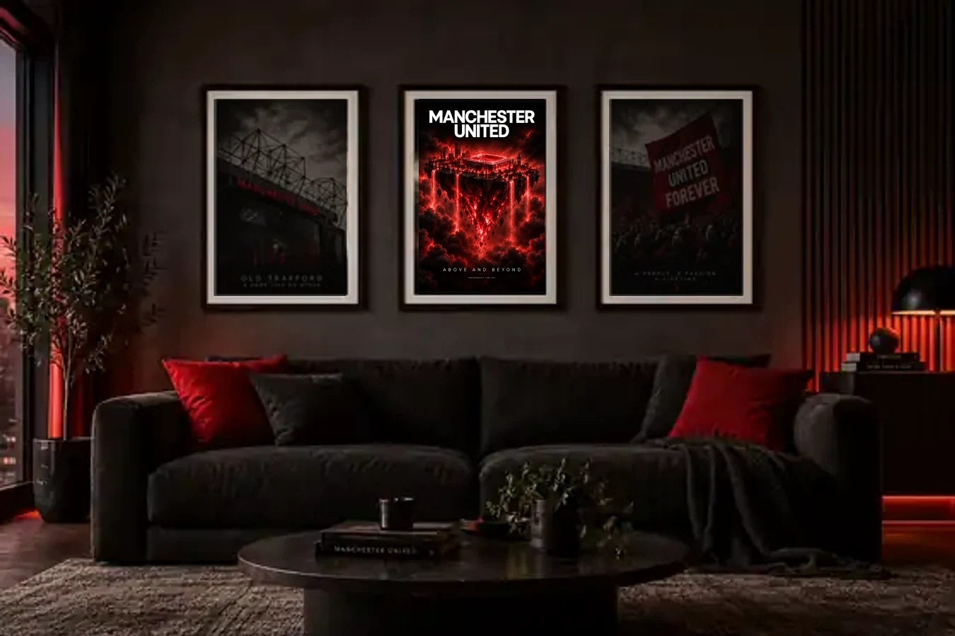 Above and Beyond framed room view