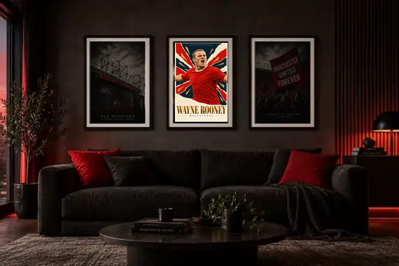 Wayne Rooney — Relentless framed in a room